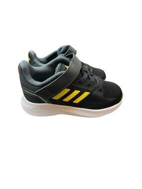 Adidas Runfalcon 2.0 Toddler Shoes SIZE 9K Unisex Low Black Beam Yellow NWT